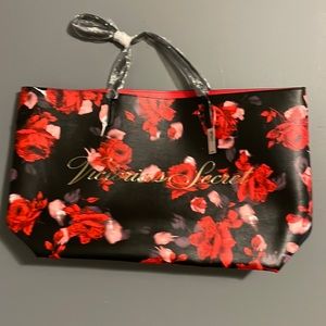 Floral print tote bag